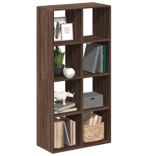 Bookcase/room divider brown oak 69.5x29x137.5 cm wood