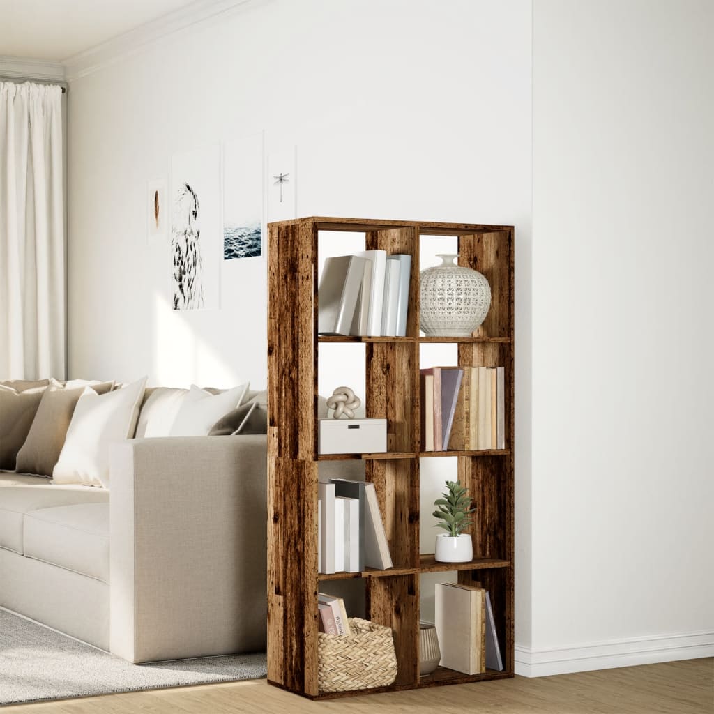 Bookcase/room divider, old wood, 69.5x29x137.5 cm, wood