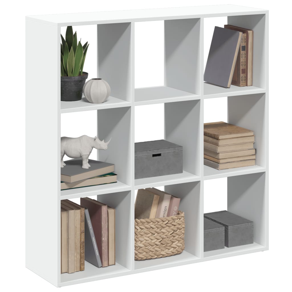 Bookcase/room divider white 102x29x103.5 cm processed wood