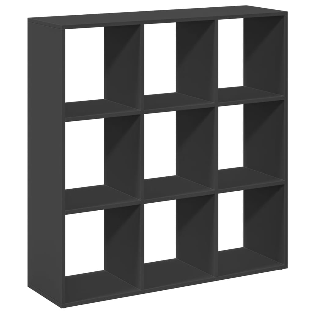 Bookcase/room divider black 102x29x103.5 cm wood