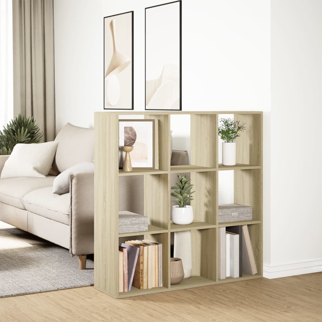 Bookcase/room divider sonoma oak 102x29x103.5 cm wood