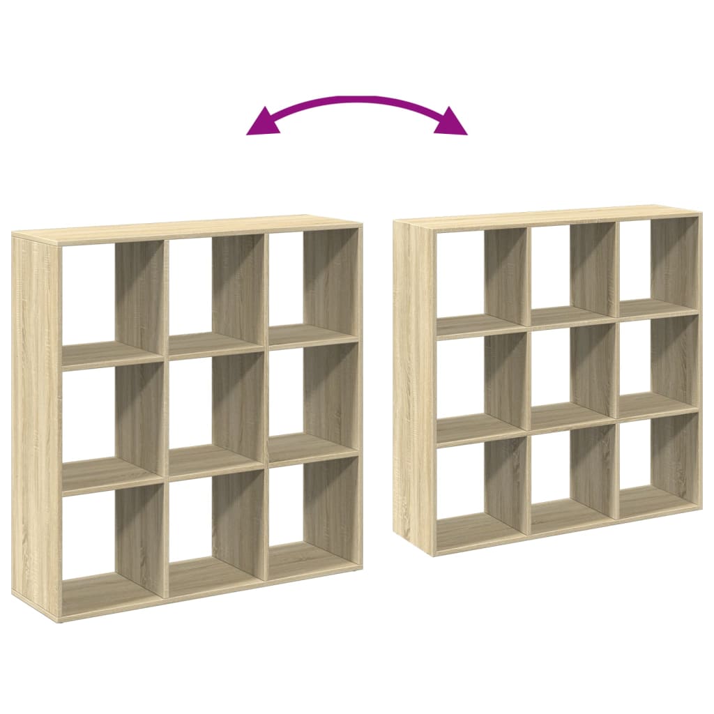 Bookcase/room divider sonoma oak 102x29x103.5 cm wood