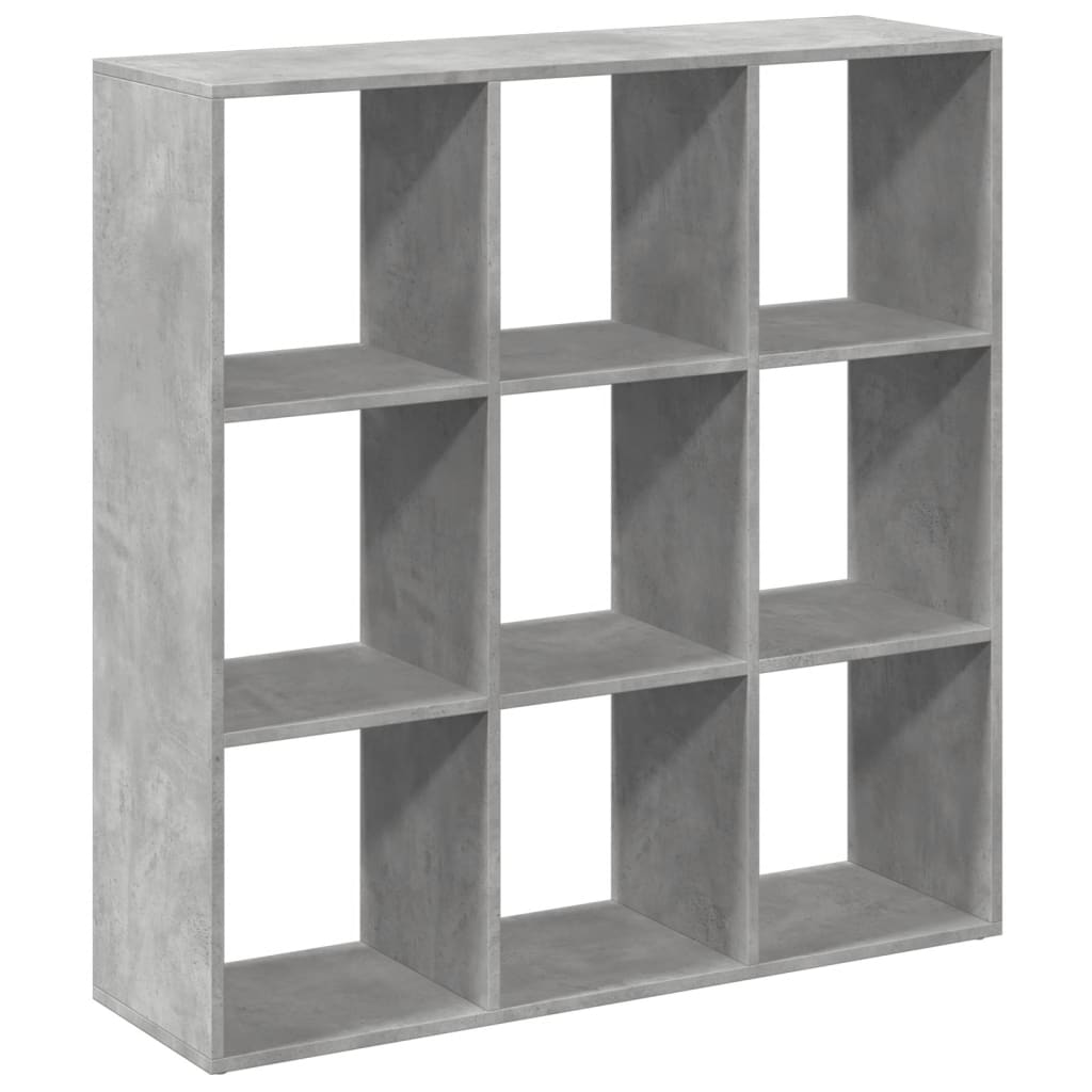 Bookcase/room divider concrete gray 102x29x103.5 cm wood