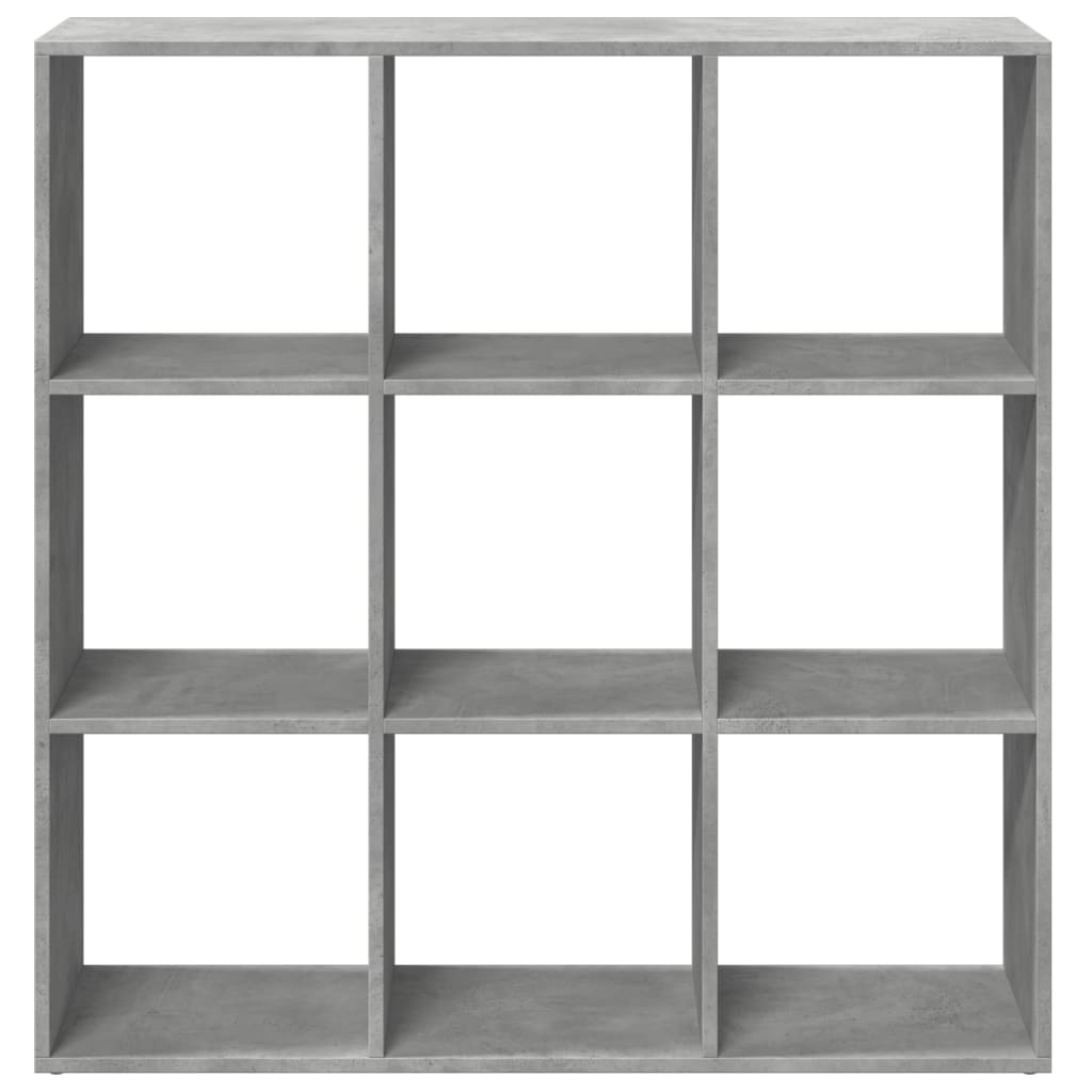 Bookcase/room divider concrete gray 102x29x103.5 cm wood