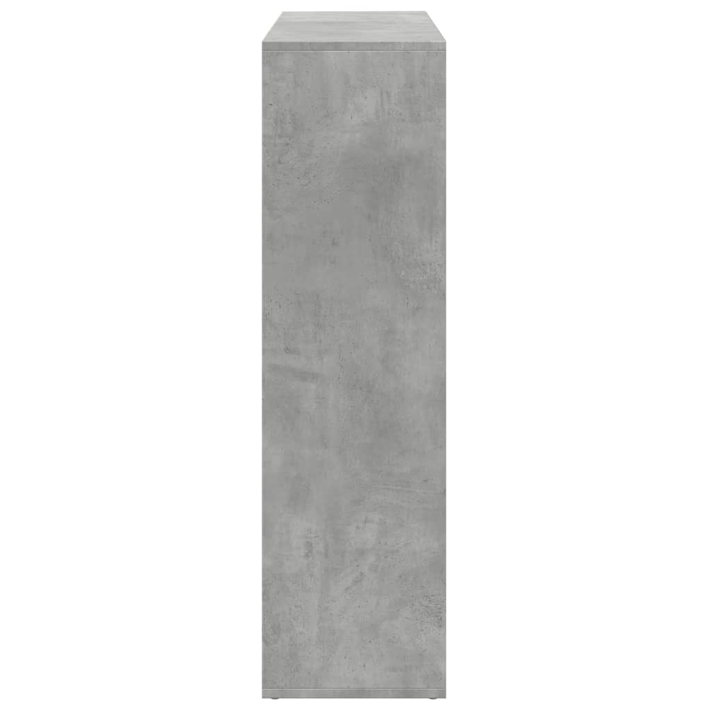 Bookcase/room divider concrete gray 102x29x103.5 cm wood