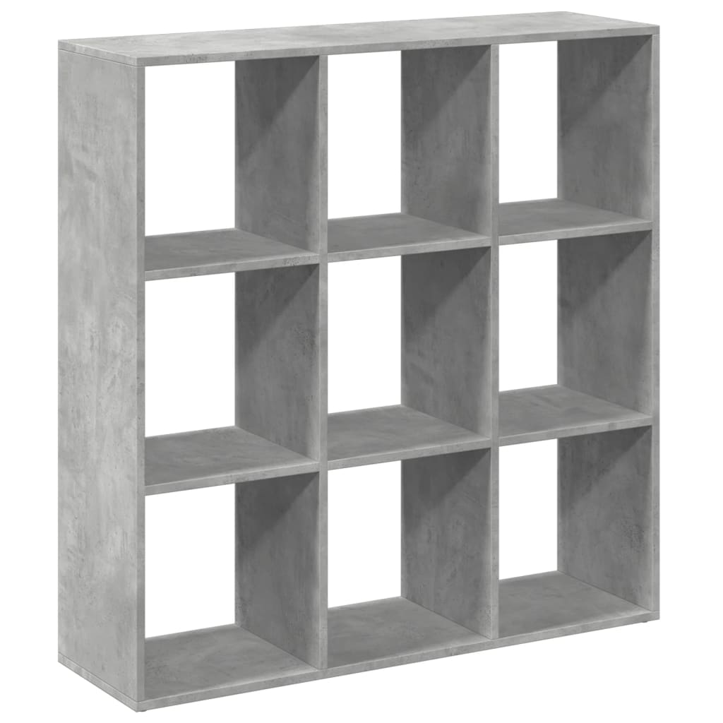 Bookcase/room divider concrete gray 102x29x103.5 cm wood