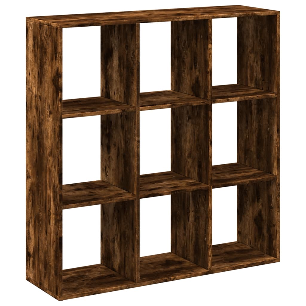 Bookcase/room divider smoky oak 102x29x103.5 cm wood