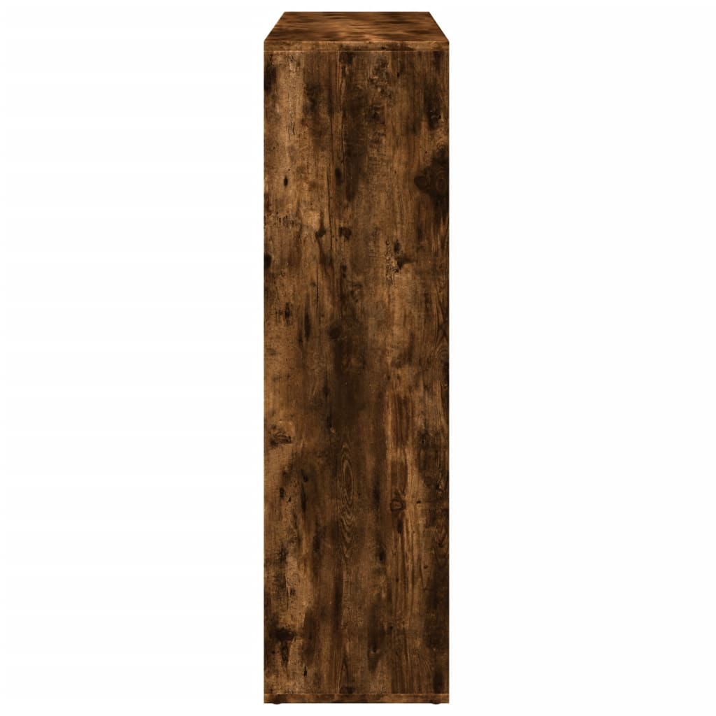 Bookcase/room divider smoky oak 102x29x103.5 cm wood