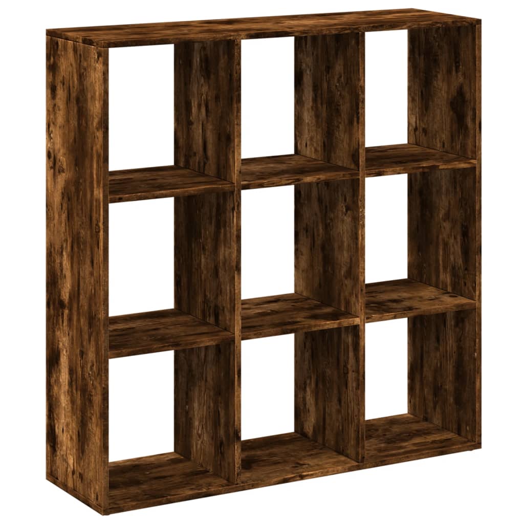 Bookcase/room divider smoky oak 102x29x103.5 cm wood