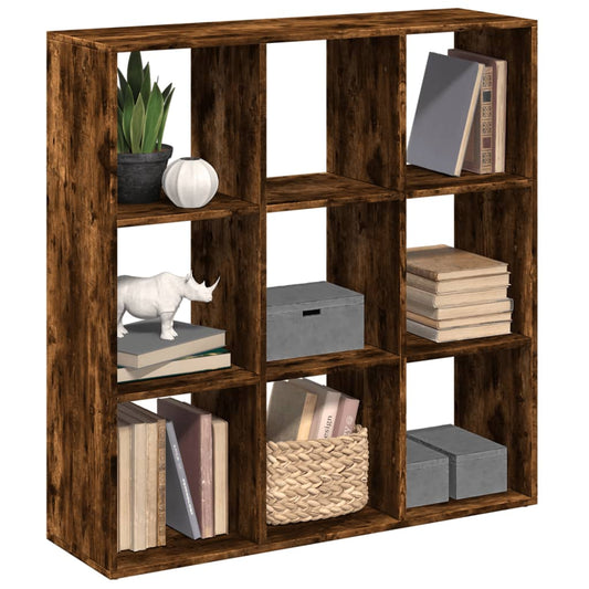 Bookcase/room divider smoky oak 102x29x103.5 cm wood