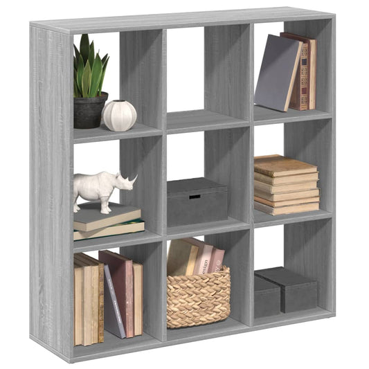 Bookcase/room divider, sonoma gray, 102x29x103.5 cm, wood