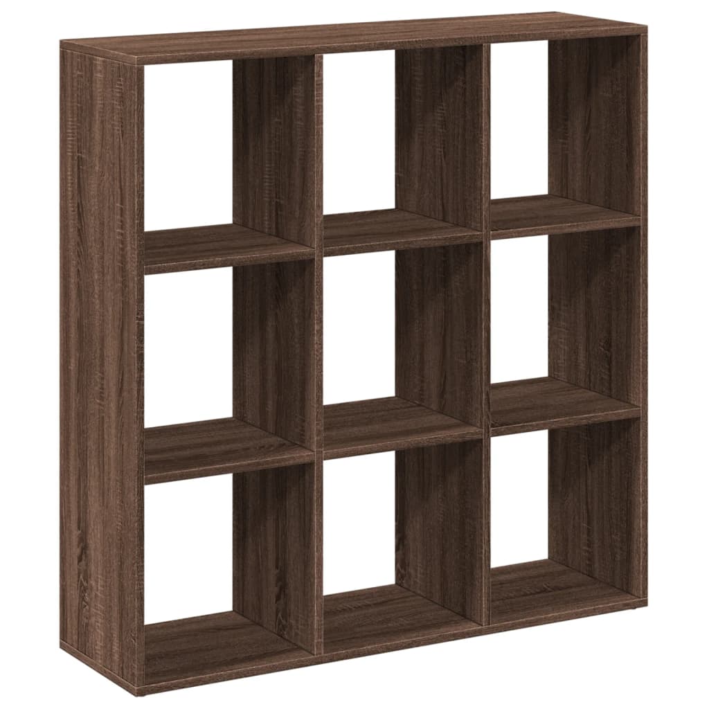 Bookcase/room divider brown oak 102x29x103.5 cm wood