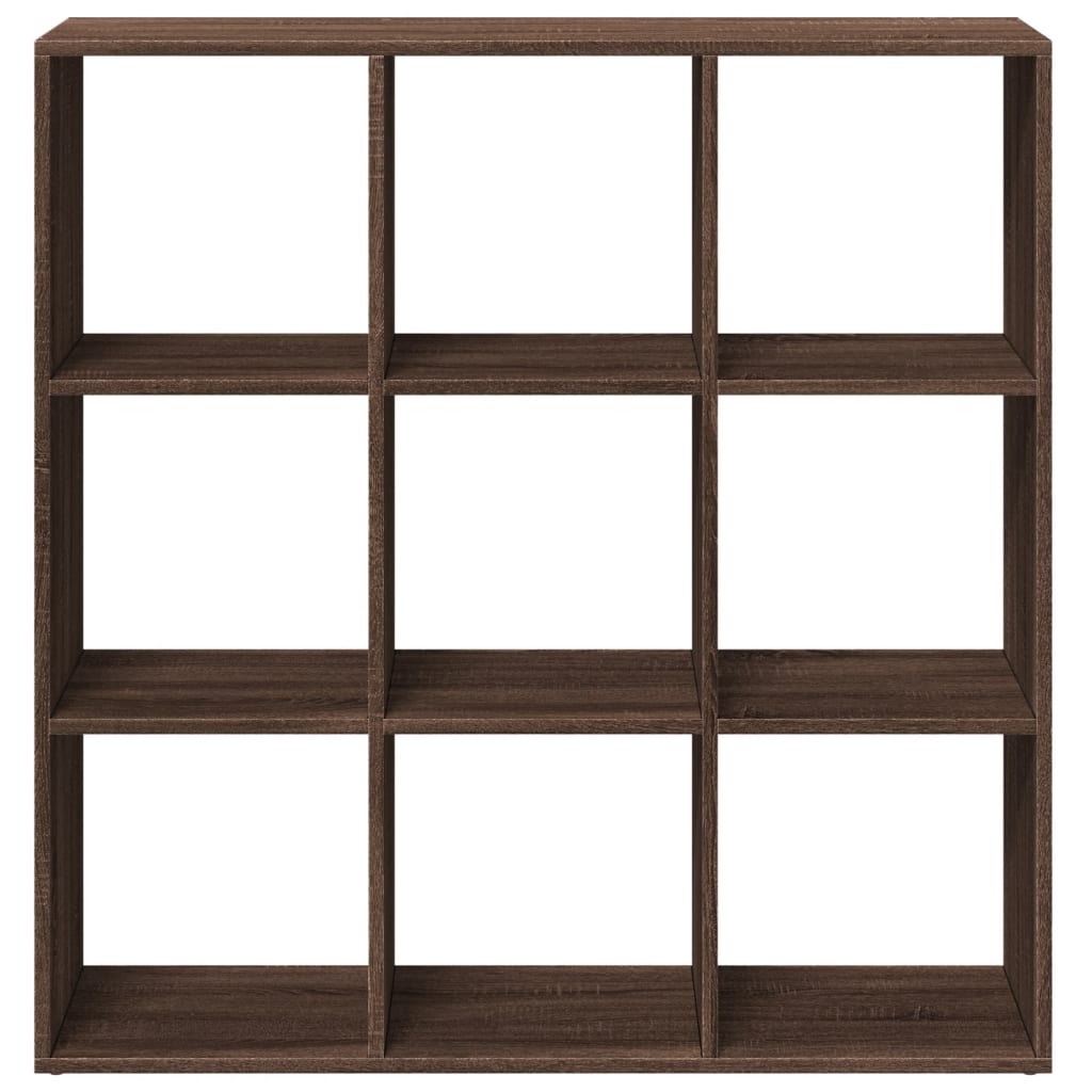 Bookcase/room divider brown oak 102x29x103.5 cm wood