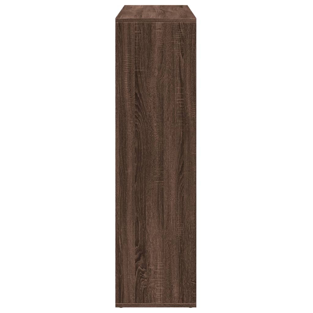 Bookcase/room divider brown oak 102x29x103.5 cm wood