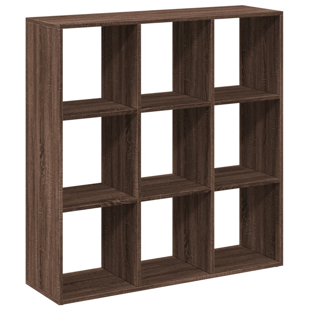 Bookcase/room divider brown oak 102x29x103.5 cm wood