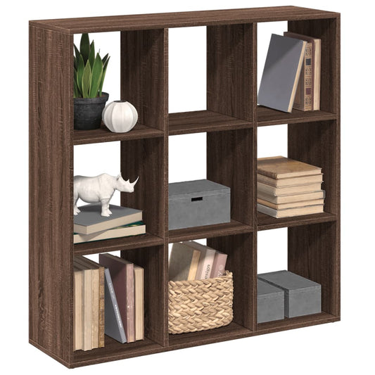 Bookcase/room divider brown oak 102x29x103.5 cm wood