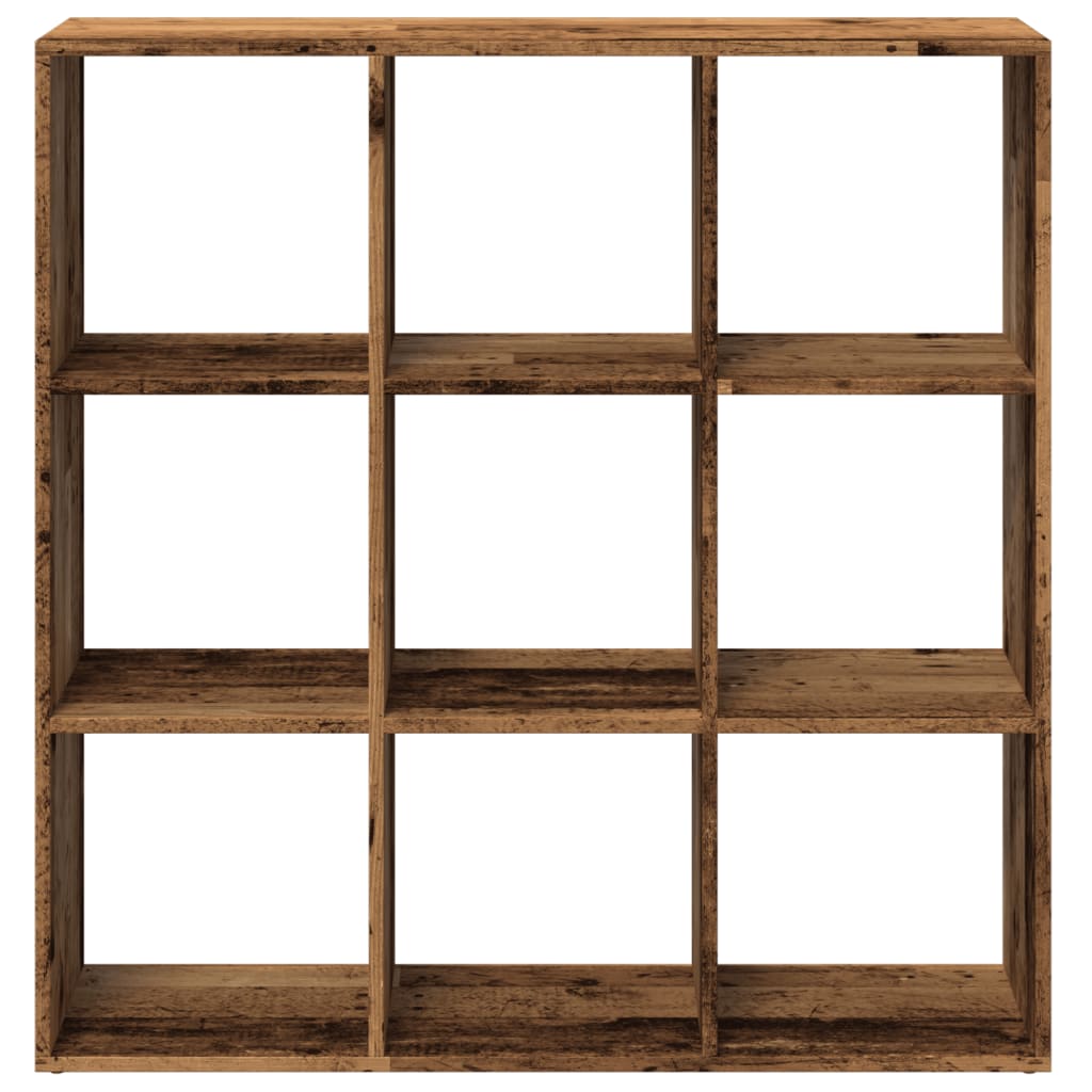 Bookcase/room divider, old wood, 102x29x103.5 cm, wood