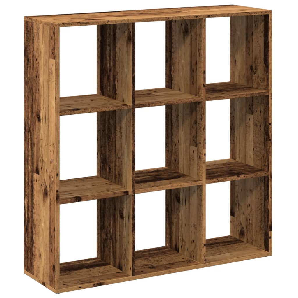 Bookcase/room divider, old wood, 102x29x103.5 cm, wood