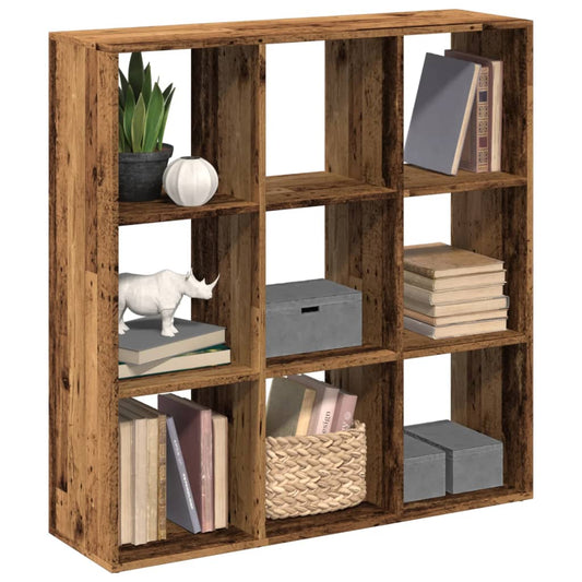 Bookcase/room divider, old wood, 102x29x103.5 cm, wood