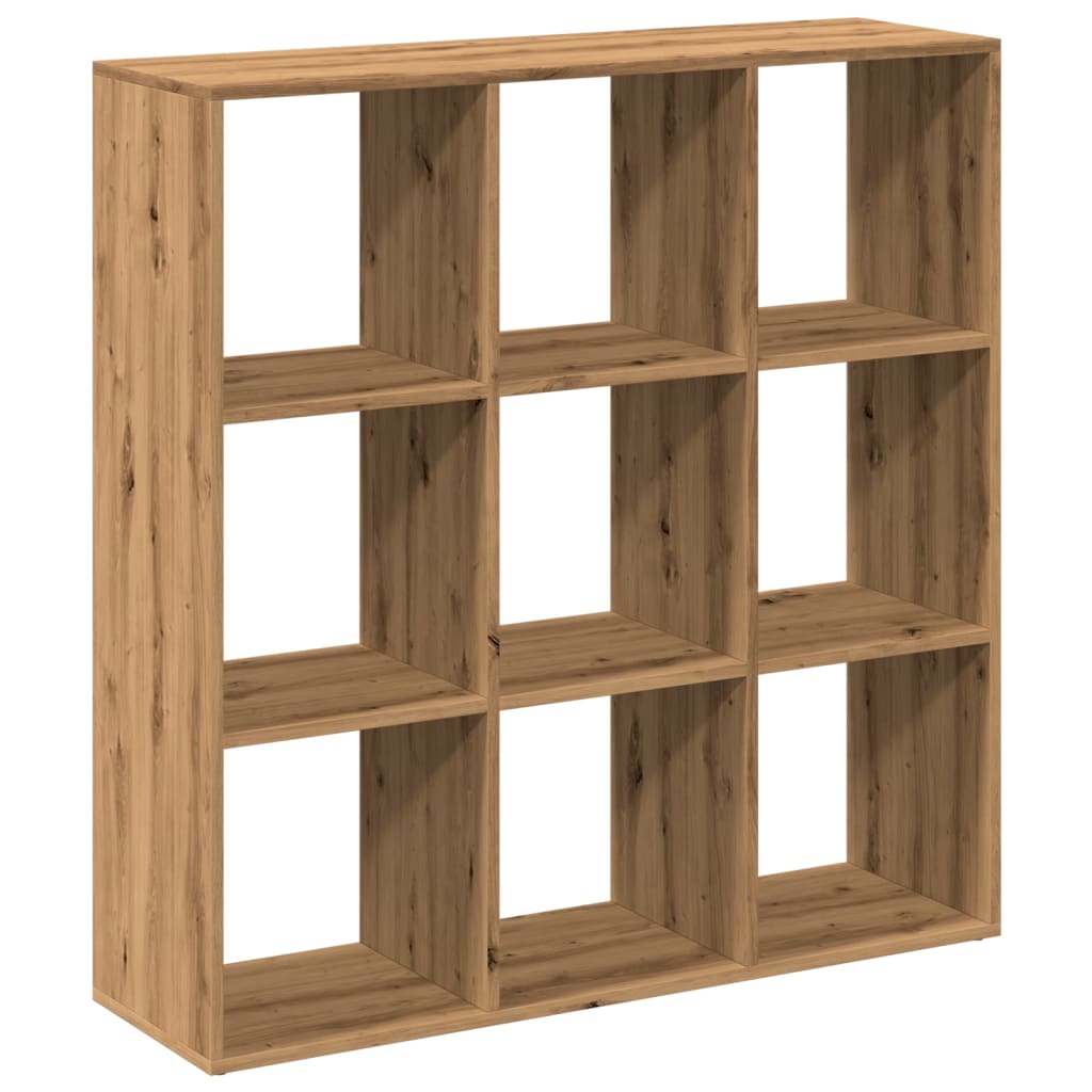 Bookcase/divider, handcrafted oak, 102x29x103.5 cm, wood