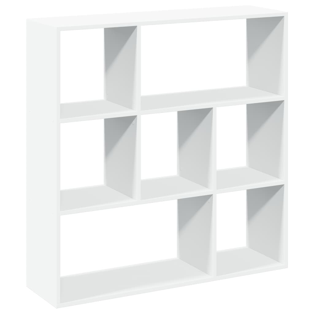 Bookcase/room divider white 102x29x103.5 cm processed wood