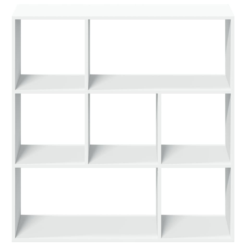 Bookcase/room divider white 102x29x103.5 cm processed wood