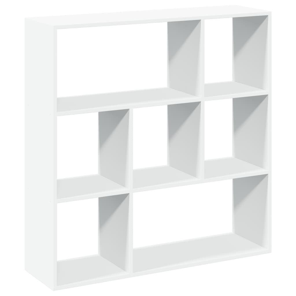 Bookcase/room divider white 102x29x103.5 cm processed wood