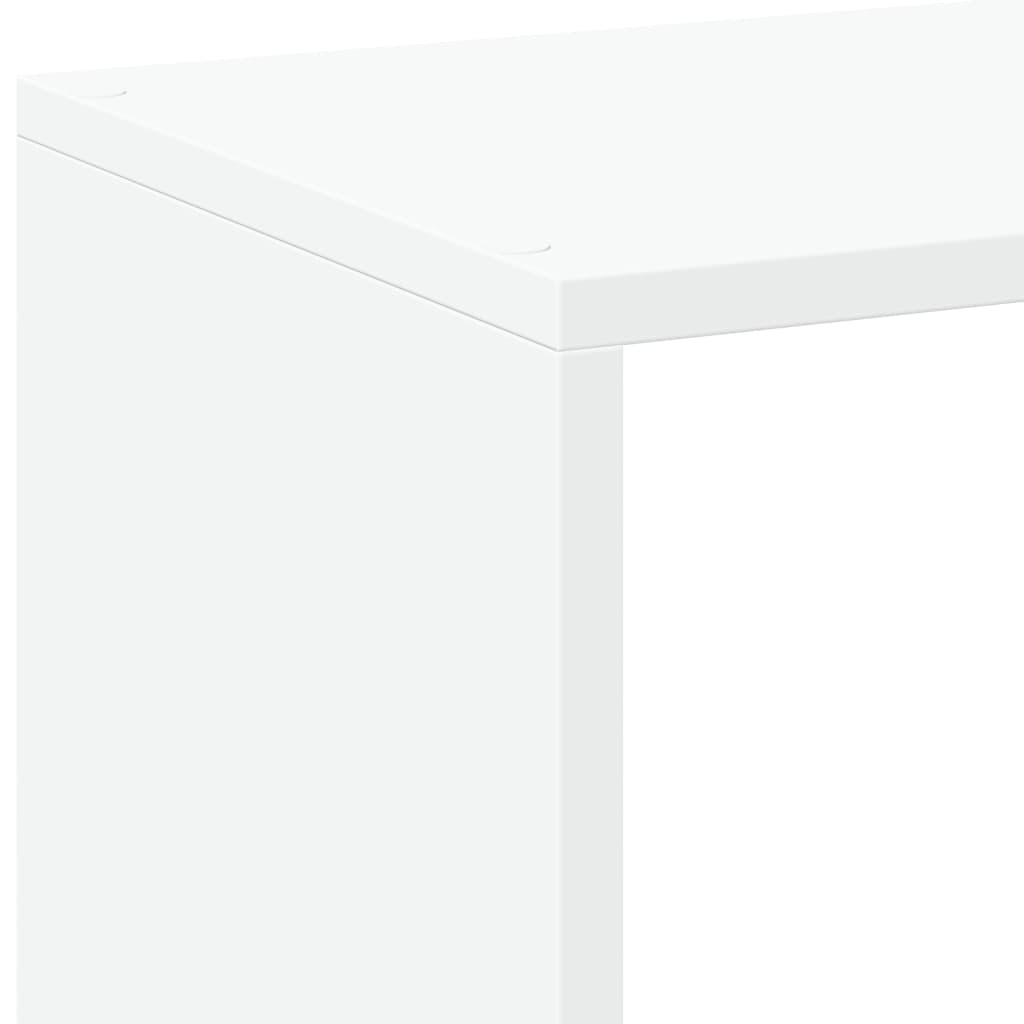 Bookcase/room divider white 102x29x103.5 cm processed wood