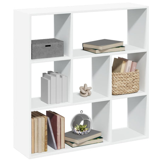 Bookcase/room divider white 102x29x103.5 cm processed wood