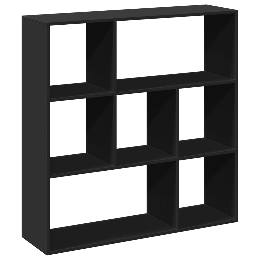 Bookcase/room divider black 102x29x103.5 cm wood