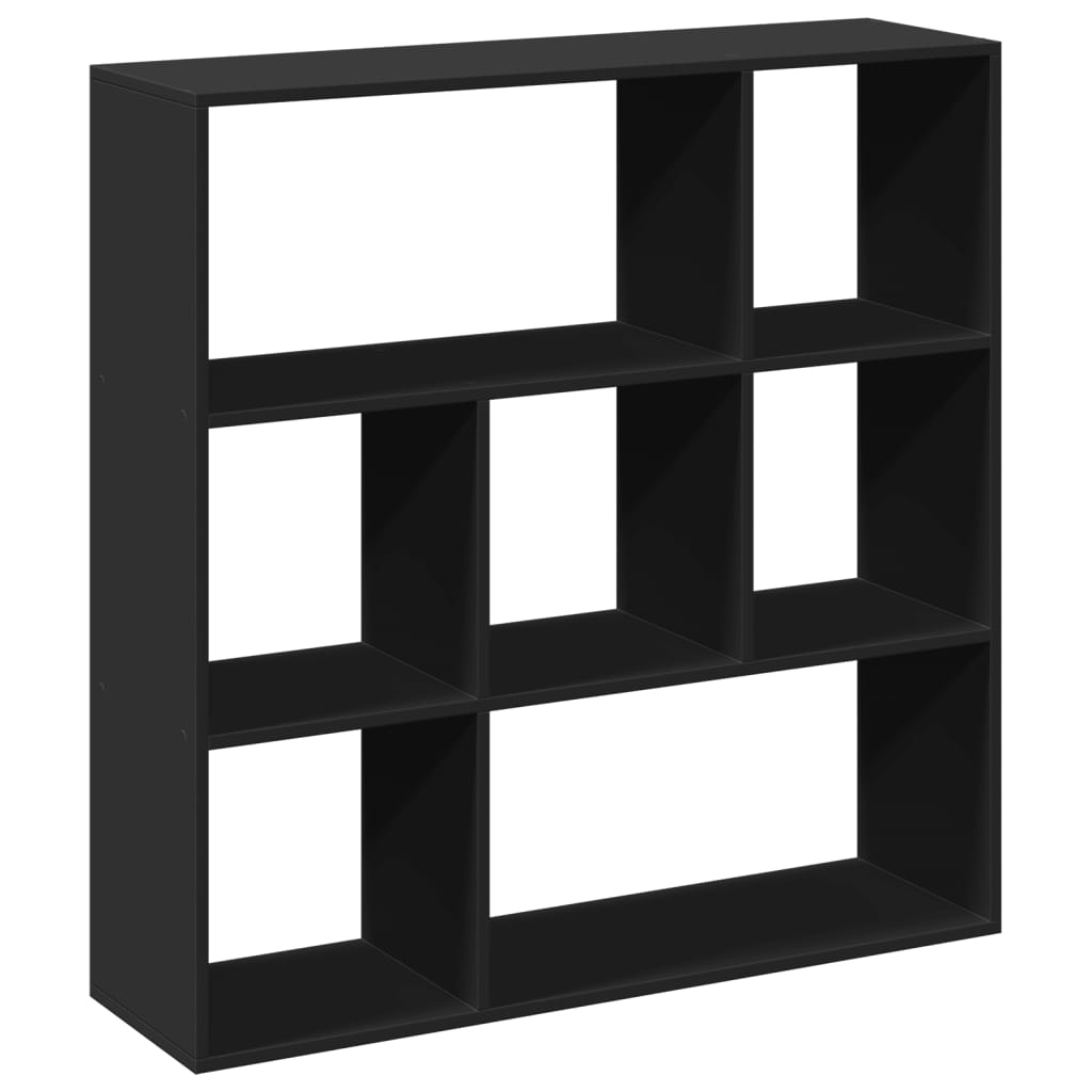 Bibliotecă/separator cameră negru 102x29x103,5 cm lemn