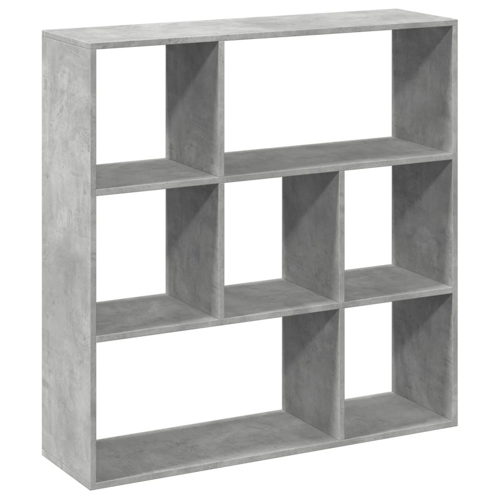 Bookcase/room divider concrete gray 102x29x103.5 cm wood