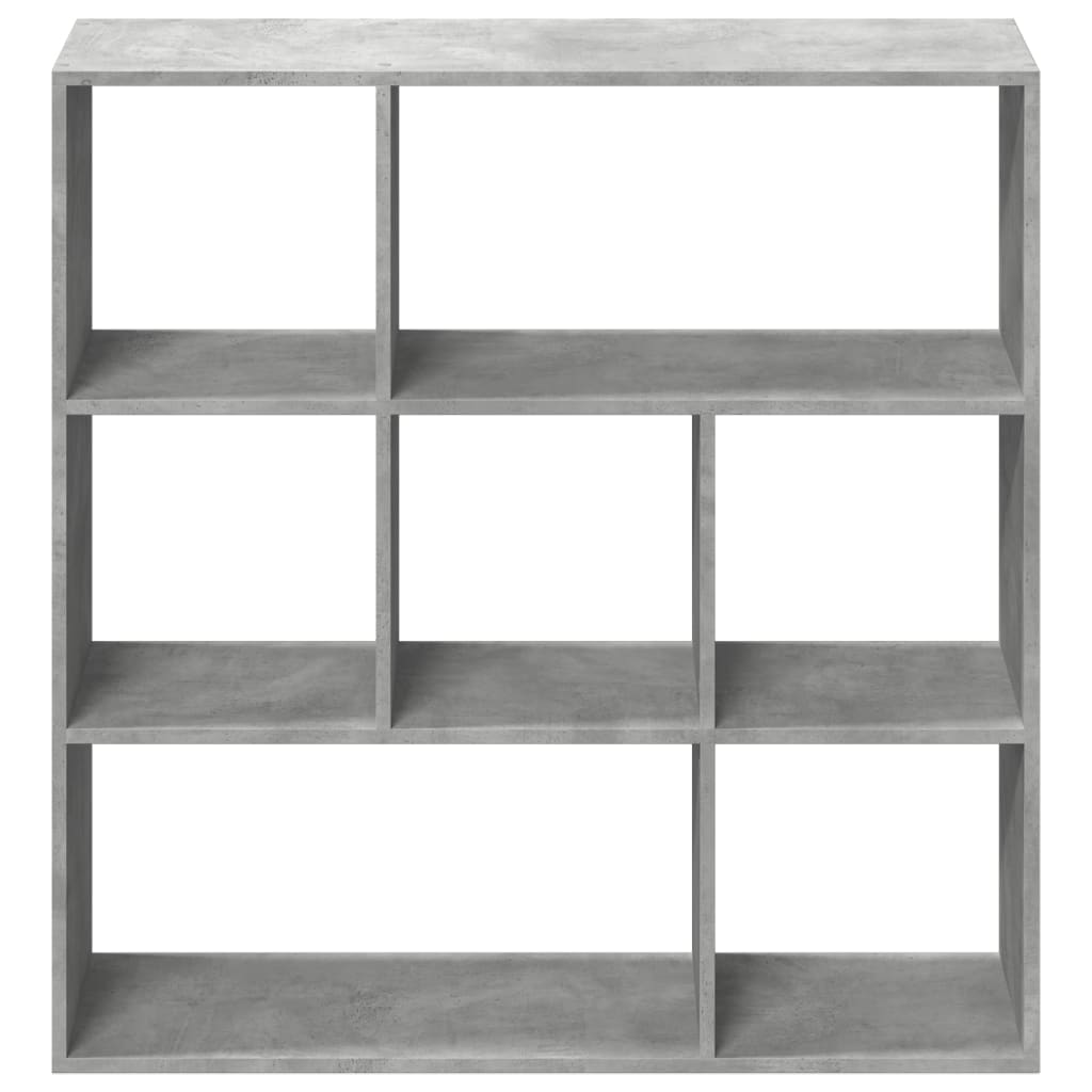 Bookcase/room divider concrete gray 102x29x103.5 cm wood