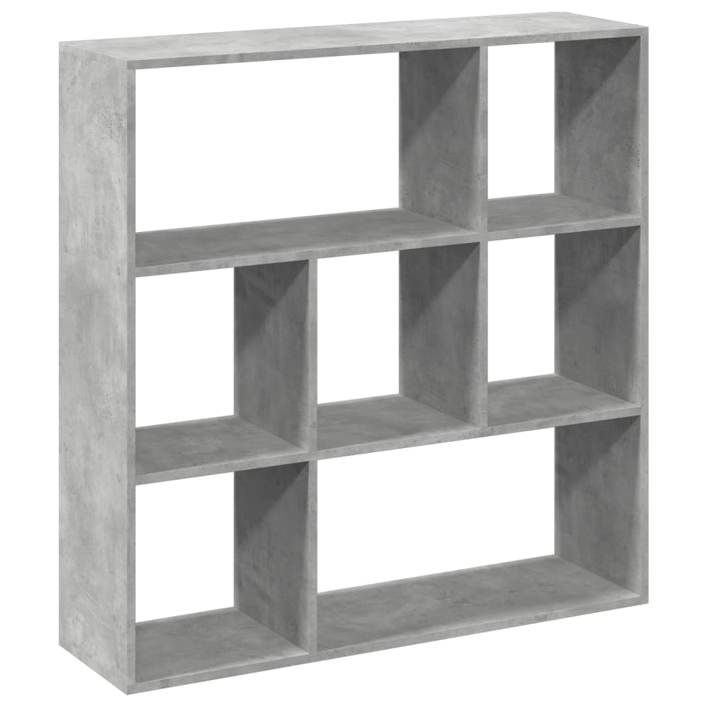 Bookcase/room divider concrete gray 102x29x103.5 cm wood