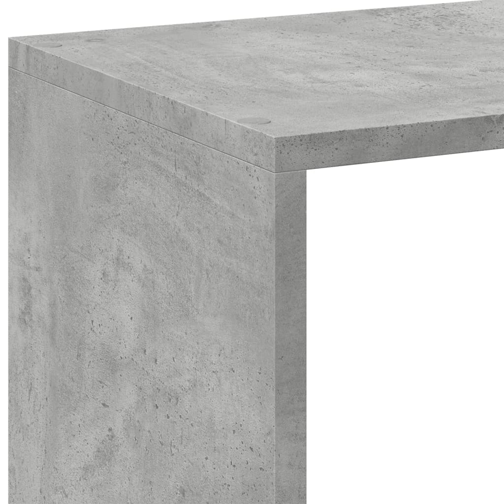 Bookcase/room divider concrete gray 102x29x103.5 cm wood