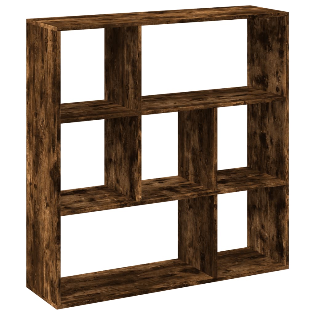 Bookcase/room divider smoky oak 102x29x103.5 cm wood