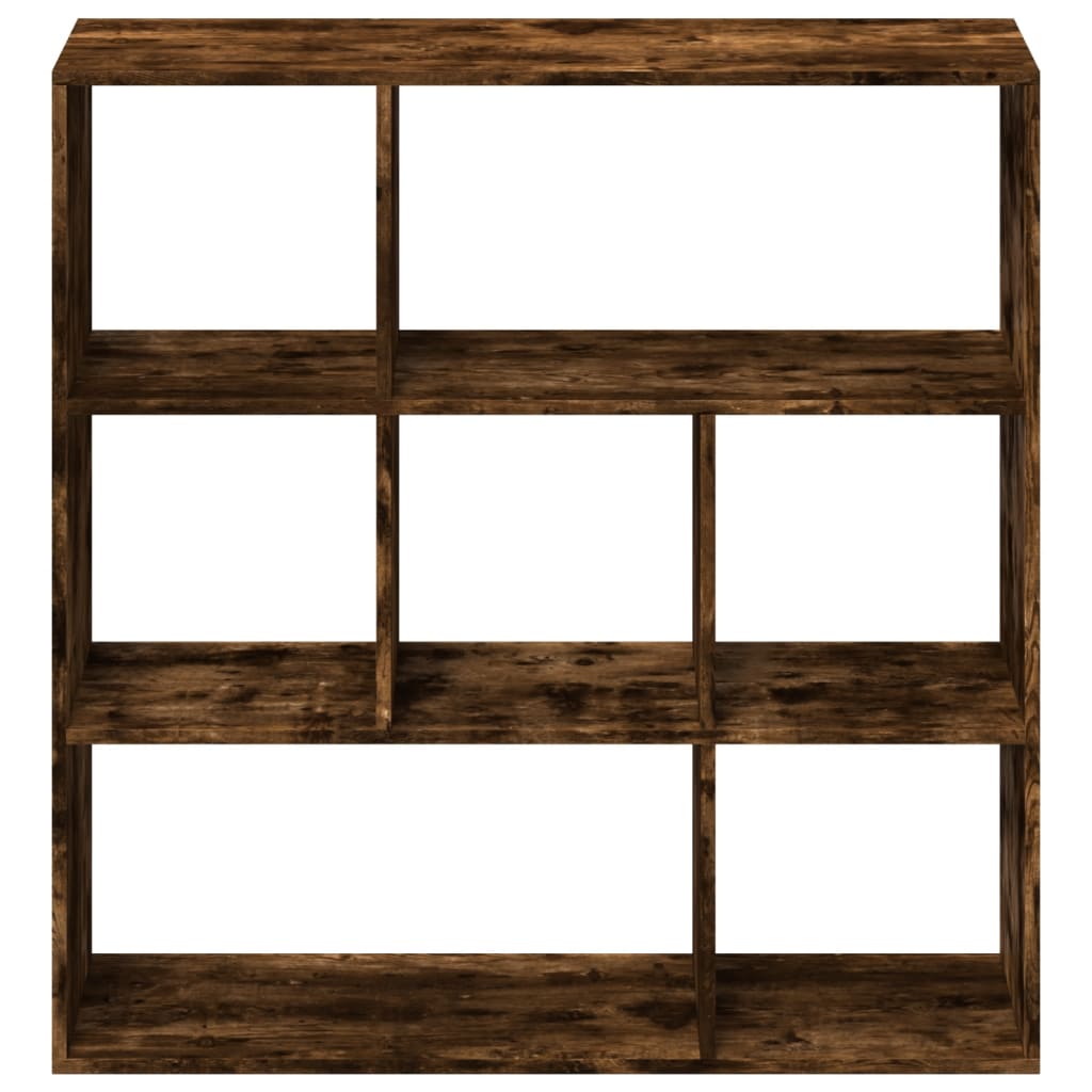 Bookcase/room divider smoky oak 102x29x103.5 cm wood