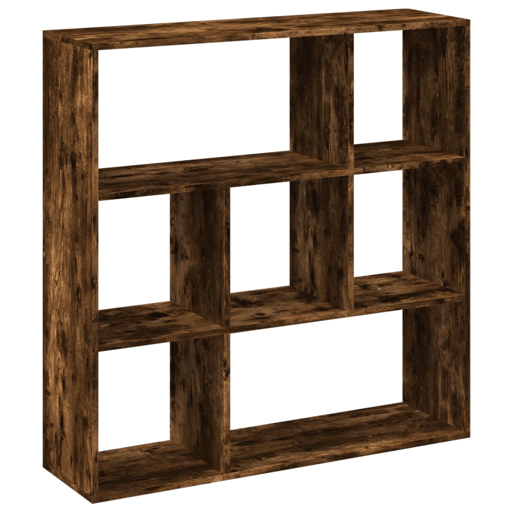 Bookcase/room divider smoky oak 102x29x103.5 cm wood