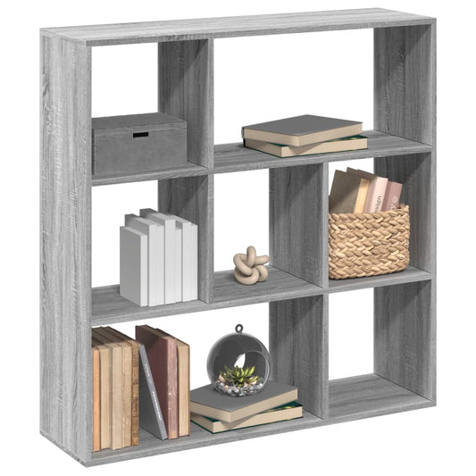 Bookcase/room divider, sonoma gray, 102x29x103.5 cm, wood