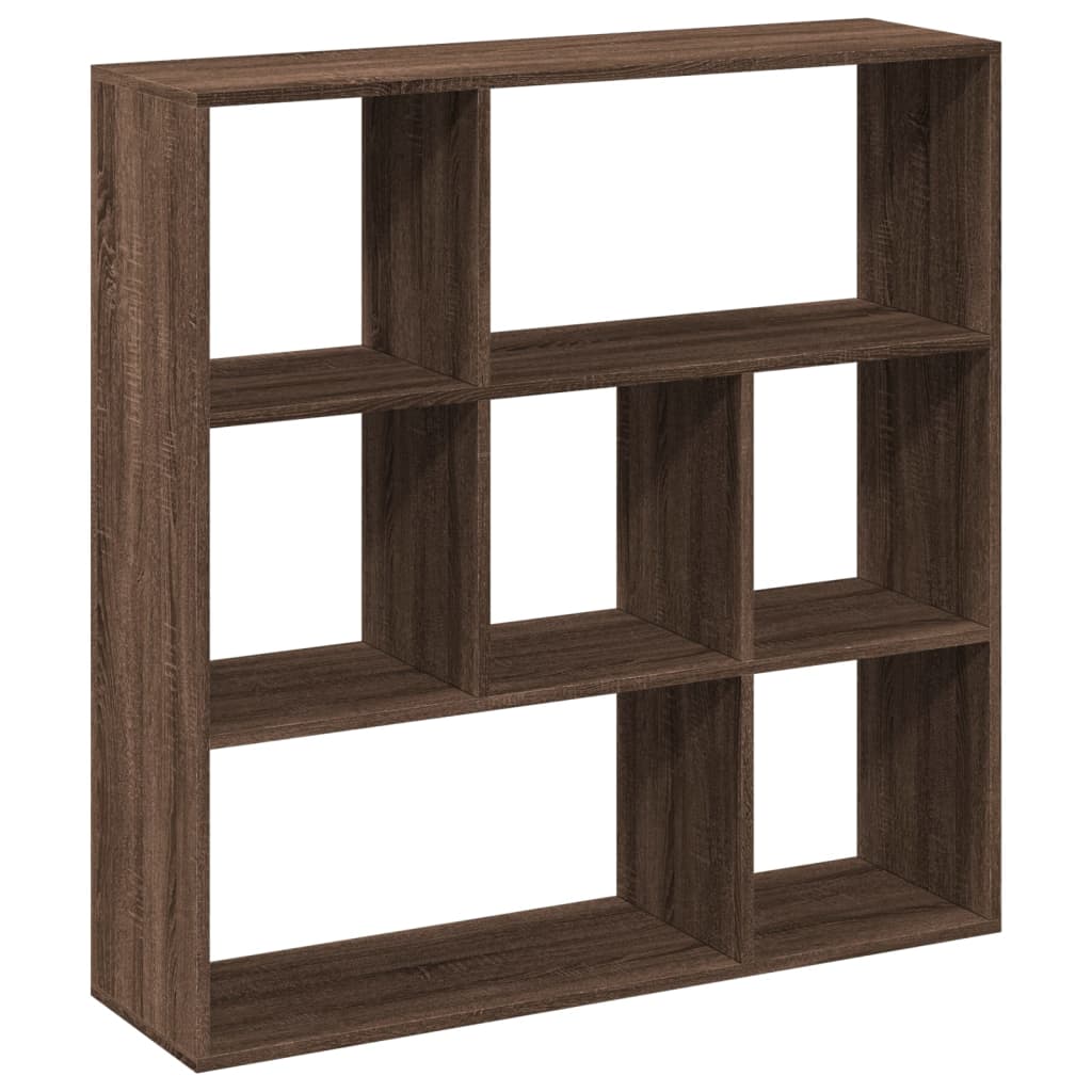 Bookcase/room divider brown oak 102x29x103.5 cm wood