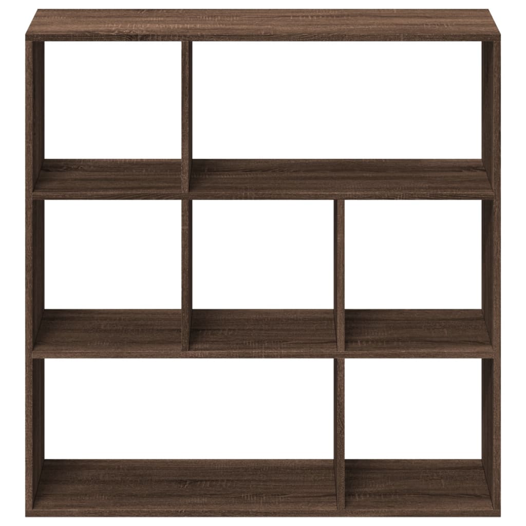 Bookcase/room divider brown oak 102x29x103.5 cm wood