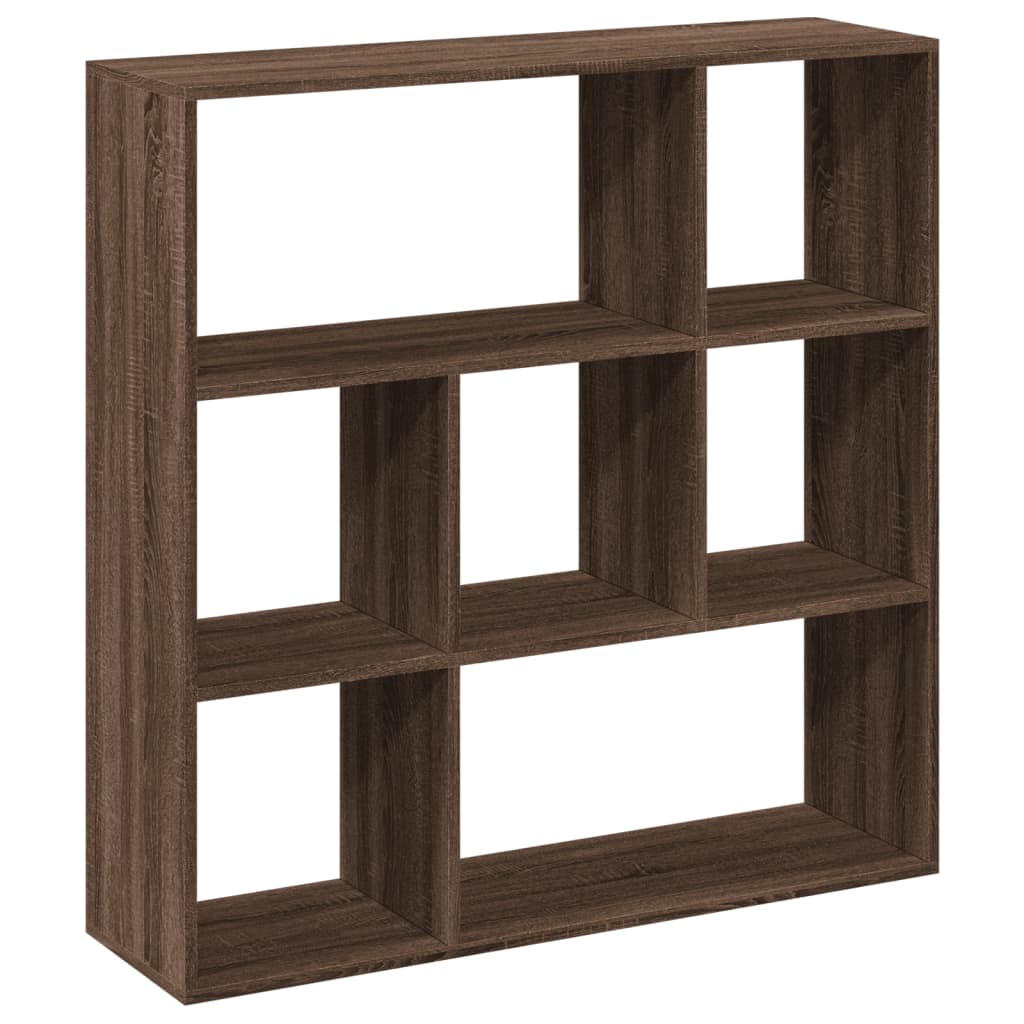 Bookcase/room divider brown oak 102x29x103.5 cm wood