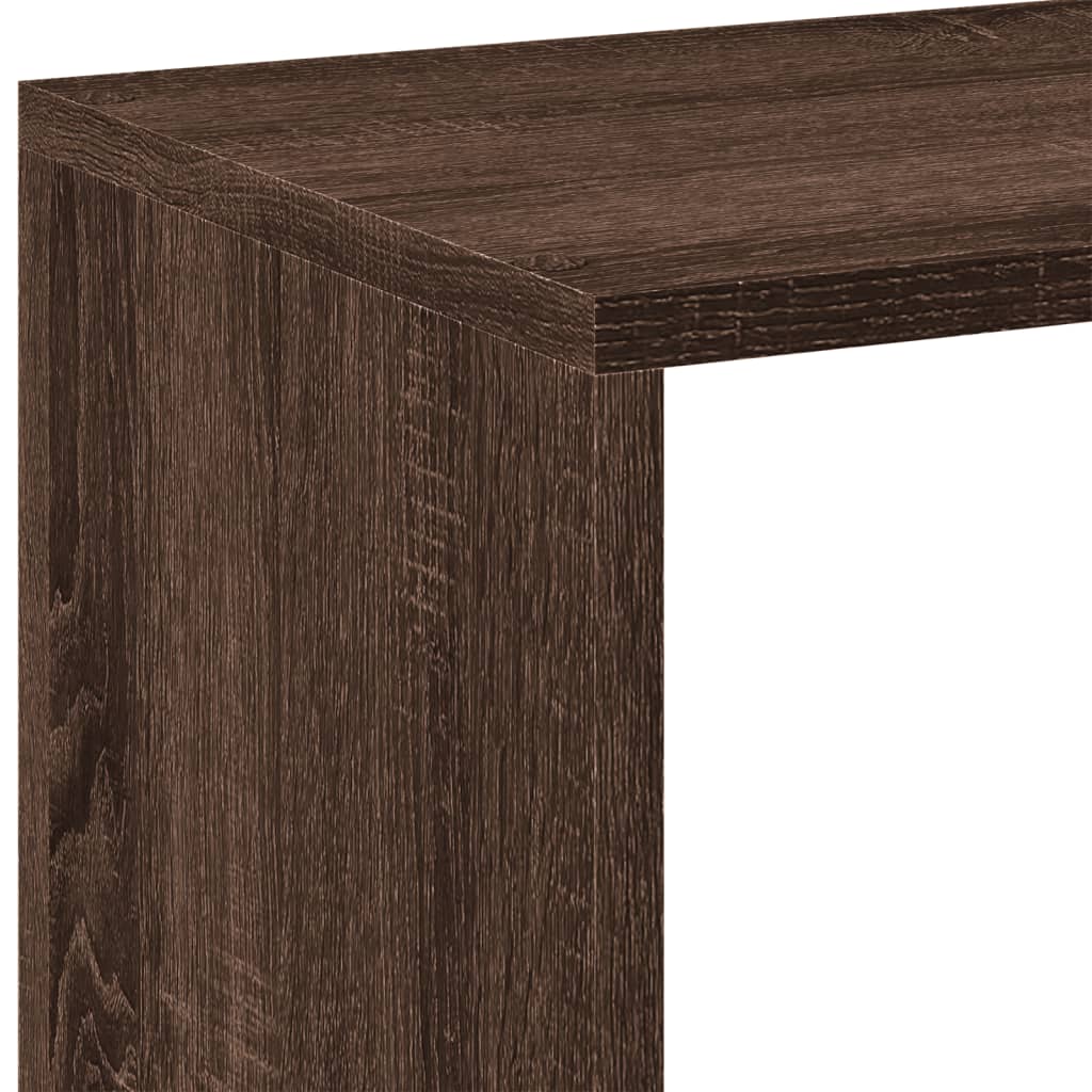 Bookcase/room divider brown oak 102x29x103.5 cm wood