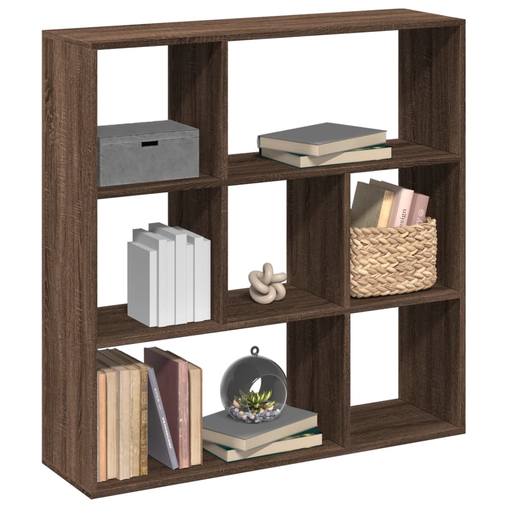 Bookcase/room divider brown oak 102x29x103.5 cm wood