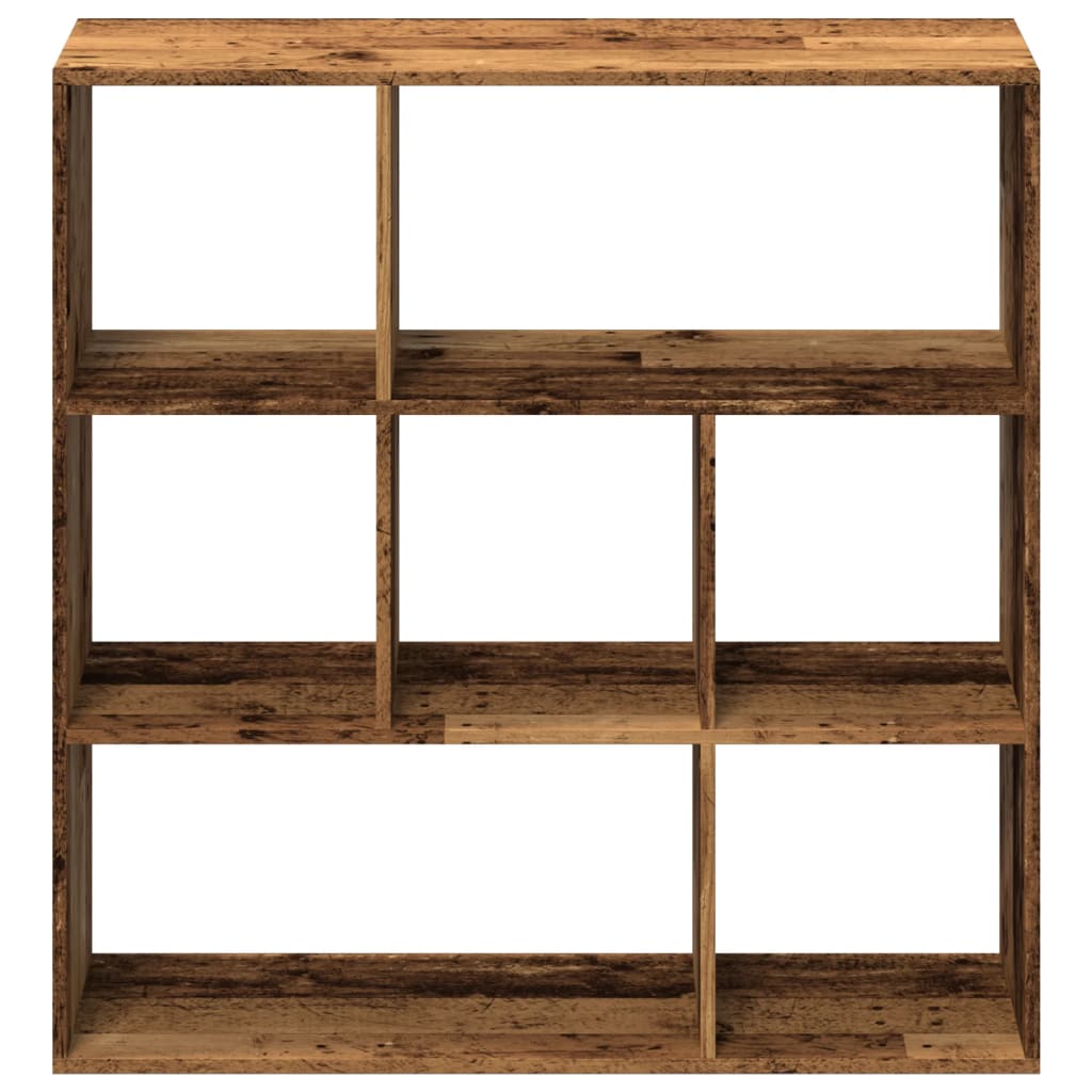 Bookcase/room divider, old wood, 102x29x103.5 cm, wood