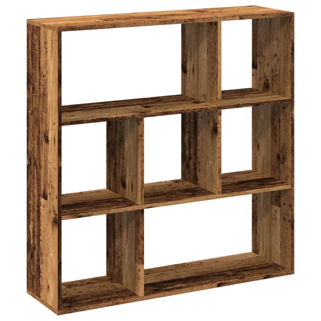 Bookcase/room divider, old wood, 102x29x103.5 cm, wood