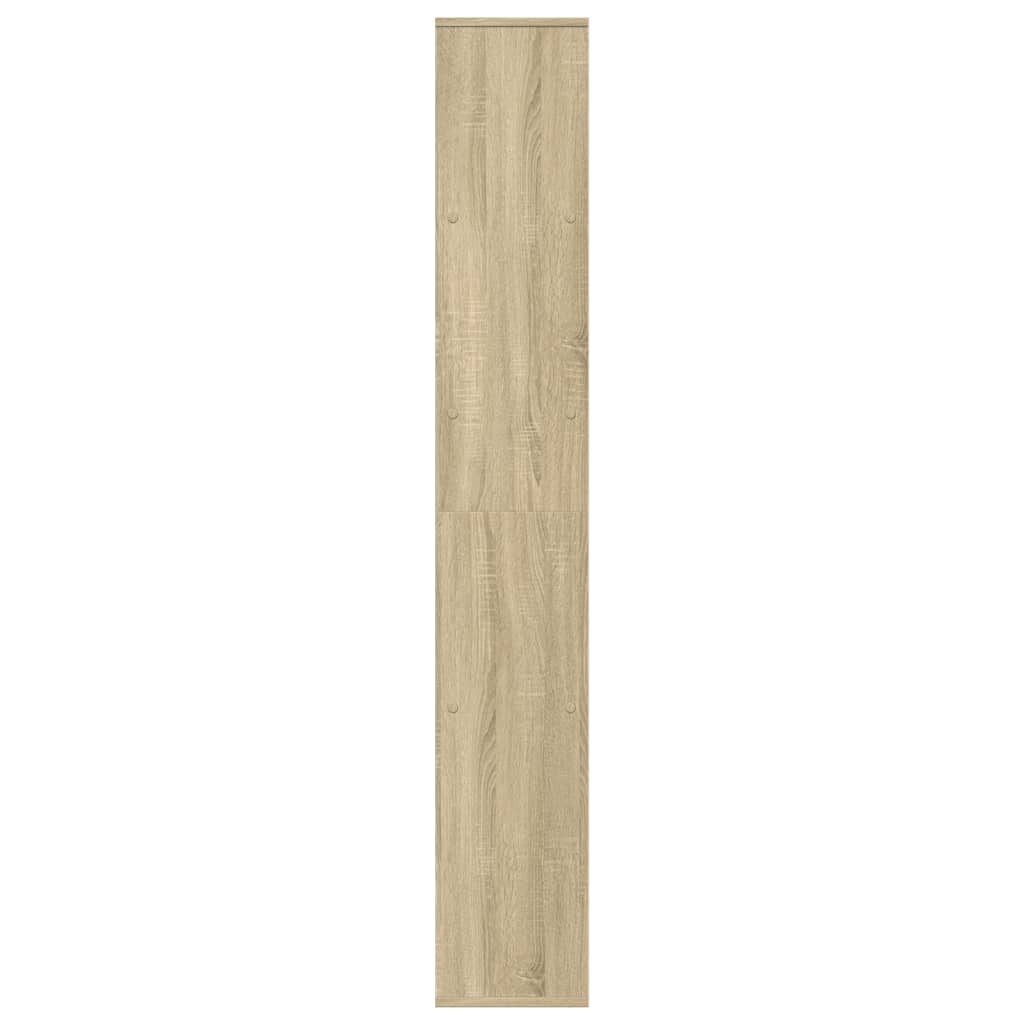 Bookcase/room divider sonoma oak 67x25x161.5 cm wood