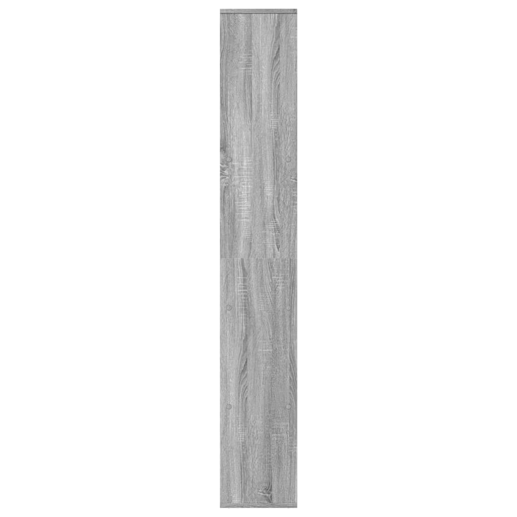 Bookcase/room divider, sonoma gray, 67x25x161.5 cm, wood