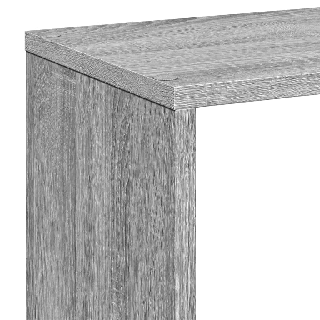 Bookcase/room divider, sonoma gray, 67x25x161.5 cm, wood