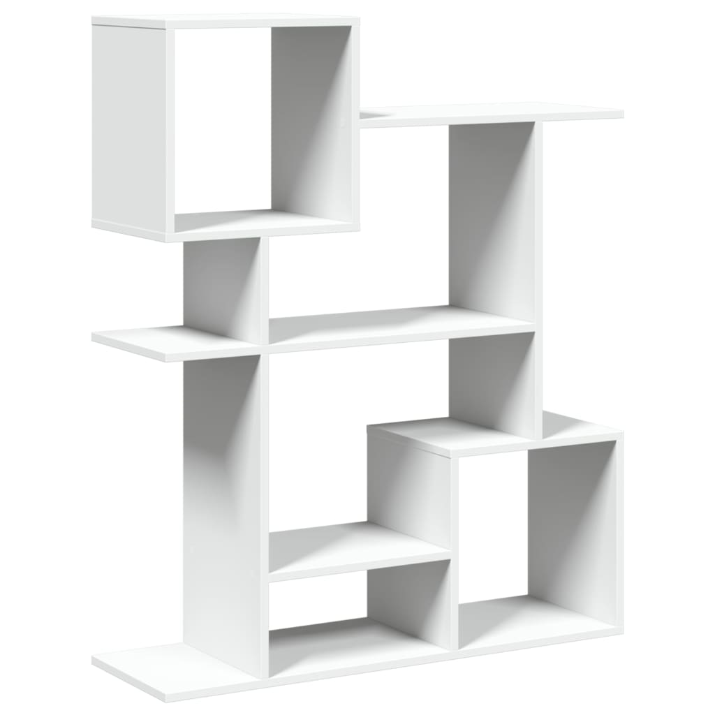 Bookcase/room divider white 92x29x112 cm processed wood